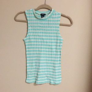 Striped Mint Tank Top